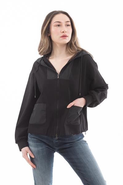 Emporio Armani Fermuar Kapama Kapşünlu Kadın Sweatshirt