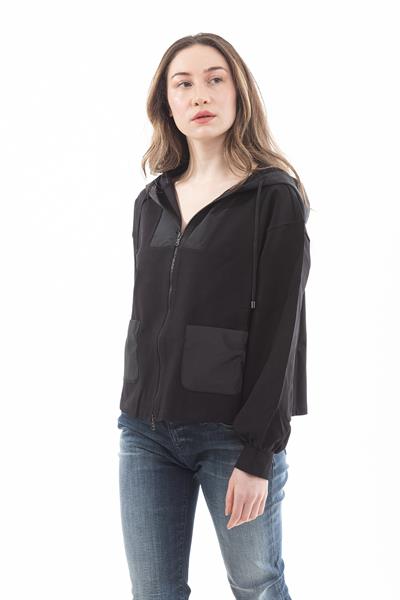 Emporio Armani Fermuar Kapama Kapşünlu Kadın Sweatshirt