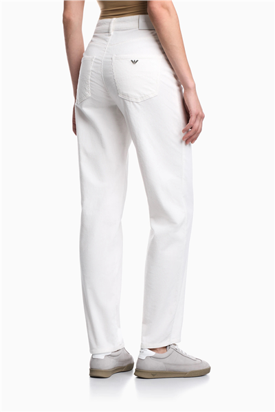 Emporio Armani Kadın 5 Cepli Pantolon Beyaz