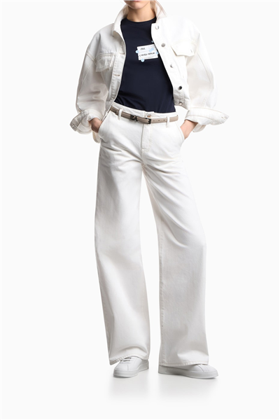 Emporio Armani Kadın 5 Cepli Pantolon Beyaz