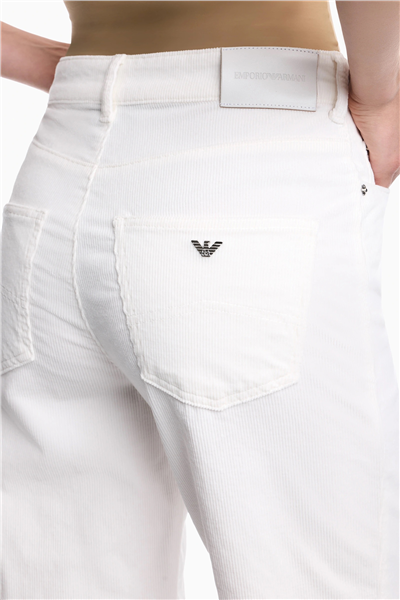 Emporio Armani Kadın 5 Cepli Pantolon Beyaz