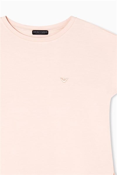 Emporio Armani Kadın Bisiklet Yaka Sweatshirt Pembe