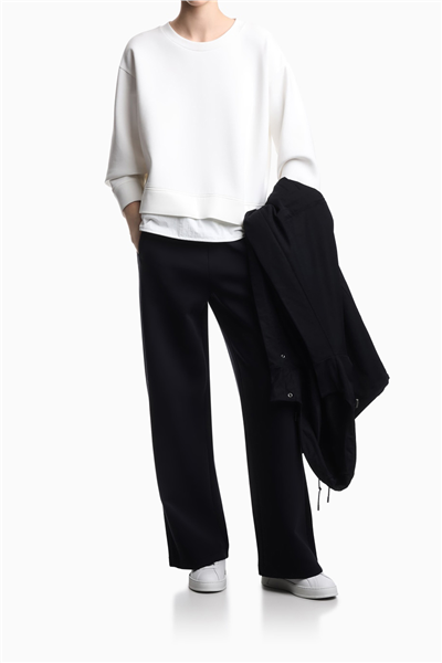 Emporio Armani Kadın Bisiklet Yaka Sweatshirt Beyaz