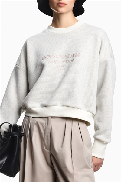 Emporio Armani Kadın Bisiklet Yaka Sweatshirt Çok Renkli