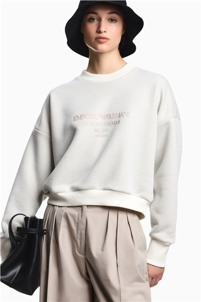 Emporio Armani Kadın Bisiklet Yaka Sweatshirt