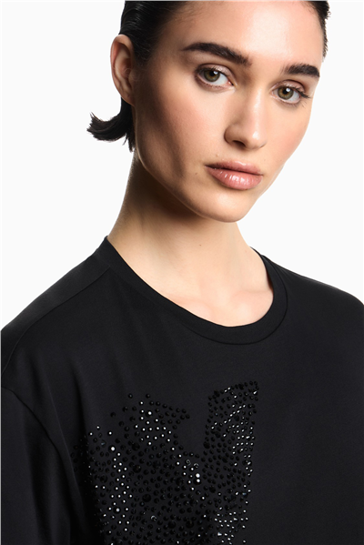 Emporio Armani Kadın Bisiklet Yaka T-Shirt