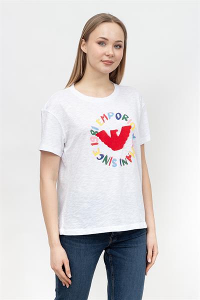 Emporio Armani Kadın Bisiklet Yaka T-Shirt