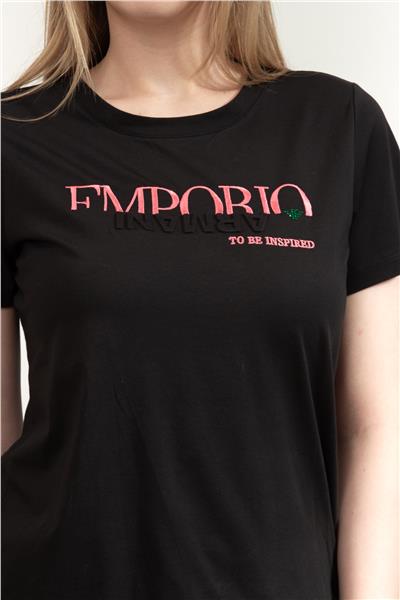 Emporio Armani Kadın Bisiklet Yaka T-Shirt