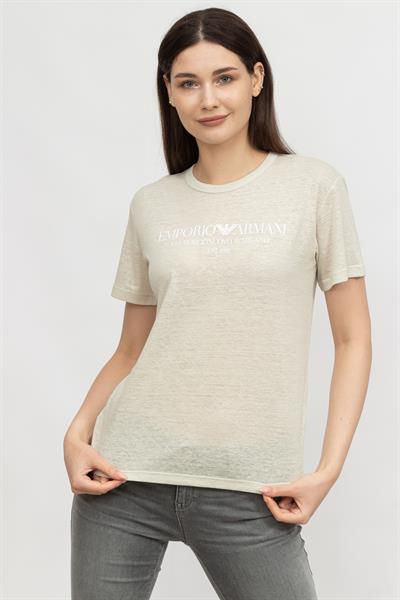 Emporio Armani Kadın Bisiklet Yaka T-Shirt