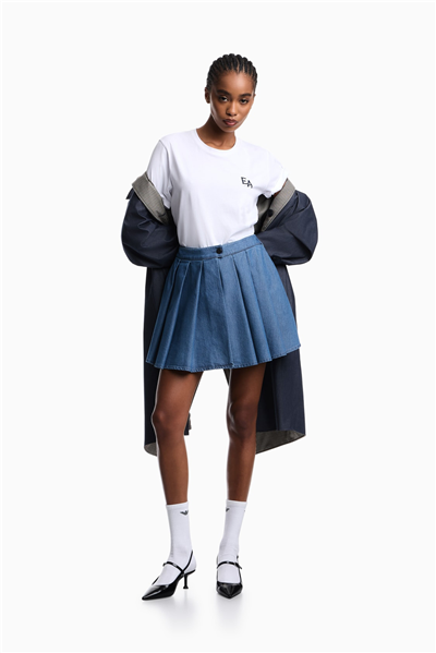 Emporio Armani Kadın Bisiklet Yaka T-Shirt