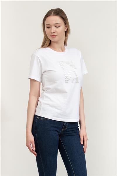 Emporio Armani Kadın Bisiklet Yaka T-Shirt