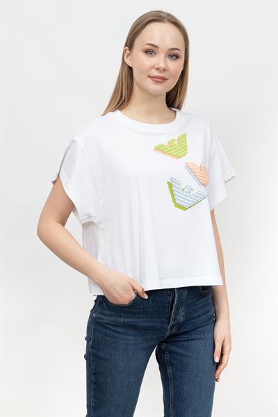 Emporio Armani Kadın Bisiklet Yaka T-Shirt