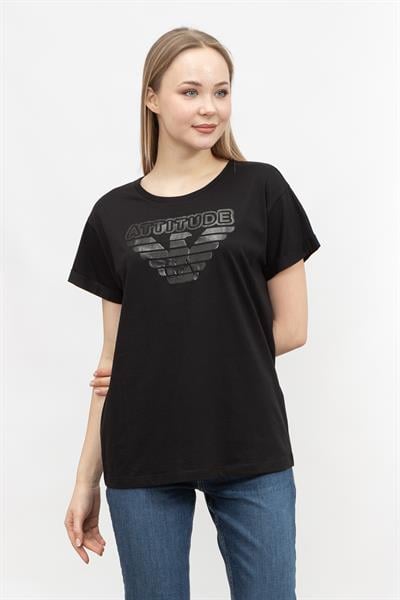 Emporio Armani Kadın Bisiklet Yaka T-Shirt