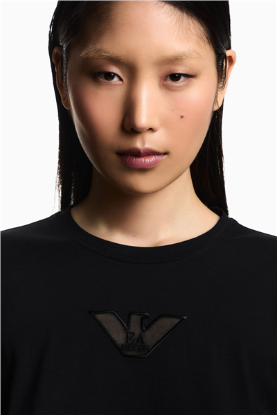 Emporio Armani Kadın Bisiklet Yaka T-Shirt