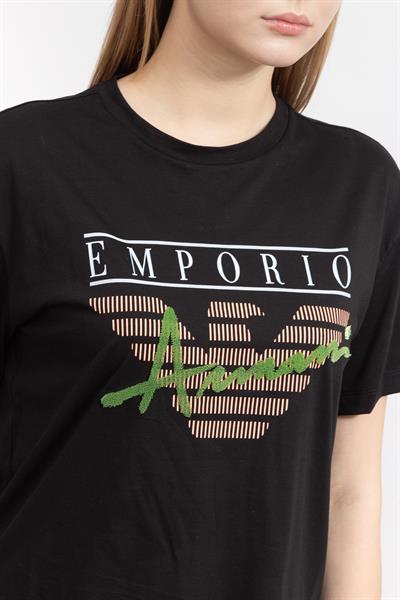 Emporio Armani Kadın Bisiklet Yaka T-Shirt