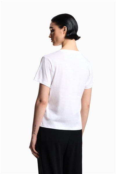 Emporio Armani Kadın Bisiklet Yaka T-Shirt