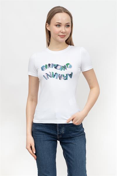 Emporio Armani Kadın Bisiklet Yaka T-Shirt