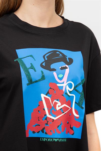Emporio Armani Kadın Bisiklet Yaka T-Shirt