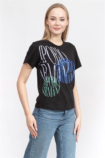 Emporio Armani Kadın Bisiklet Yaka T-Shirt