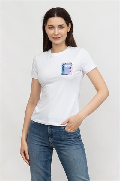 Emporio Armani Kadın Bisiklet Yaka T-Shirt