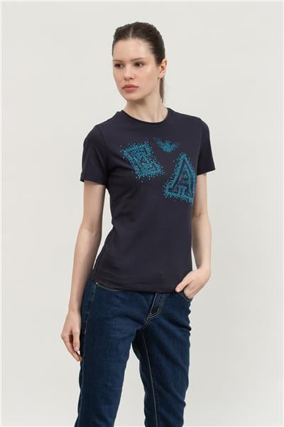 Emporio Armani Kadın Bisiklet Yaka T-Shirt