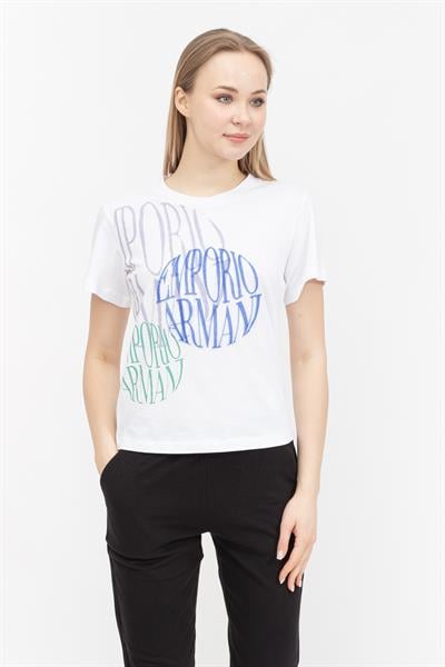 Emporio Armani Kadın Bisiklet Yaka T-Shirt
