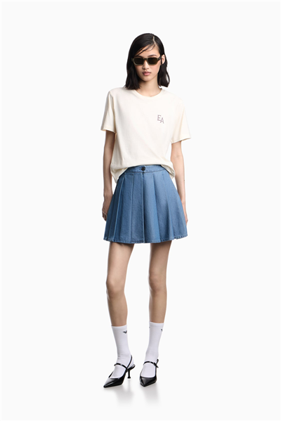 Emporio Armani Kadın Bisiklet Yaka T-Shirt