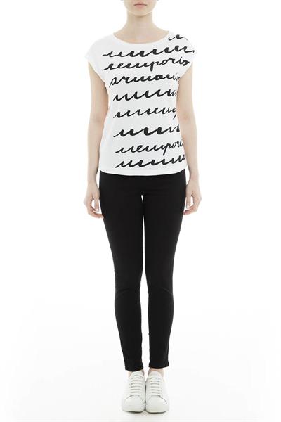 Emporio Armani Kadın Bisiklet Yaka T-Shirt
