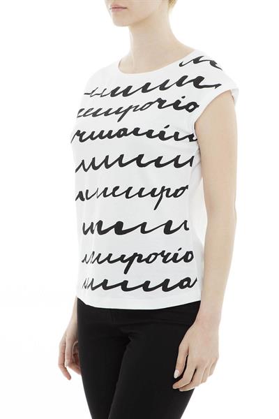 Emporio Armani Kadın Bisiklet Yaka T-Shirt