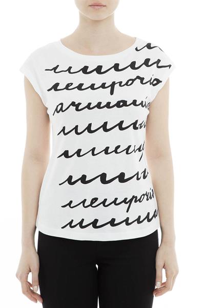 Emporio Armani Kadın Bisiklet Yaka T-Shirt