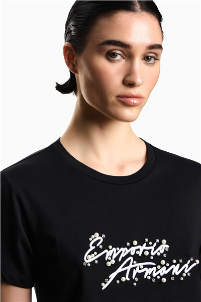 Emporio Armani Kadın Bisiklet Yaka T-Shirt