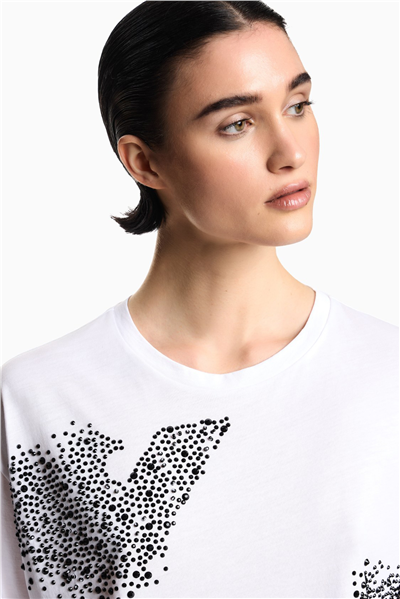 Emporio Armani Kadın Bisiklet Yaka T-Shirt