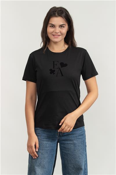Emporio Armani Kadın Bisiklet Yaka T-Shirt