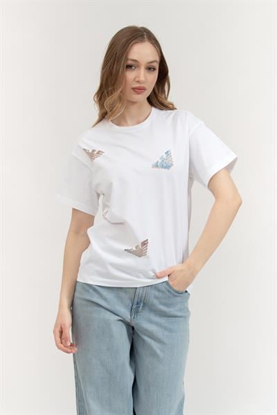 Emporio Armani Kadın Bisiklet Yaka T-Shirt