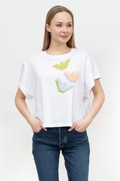 Emporio Armani Kadın Bisiklet Yaka T-Shirt
