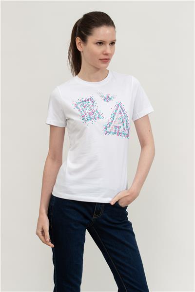 Emporio Armani Kadın Bisiklet Yaka T-Shirt