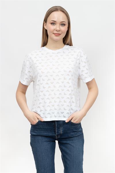 Emporio Armani Kadın Bisiklet Yaka T-Shirt