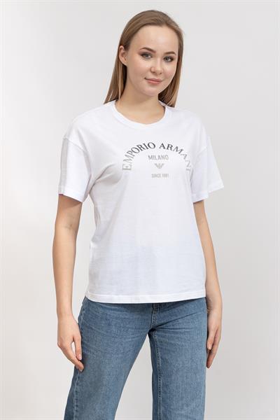 Emporio Armani Kadın Bisiklet Yaka T-Shirt