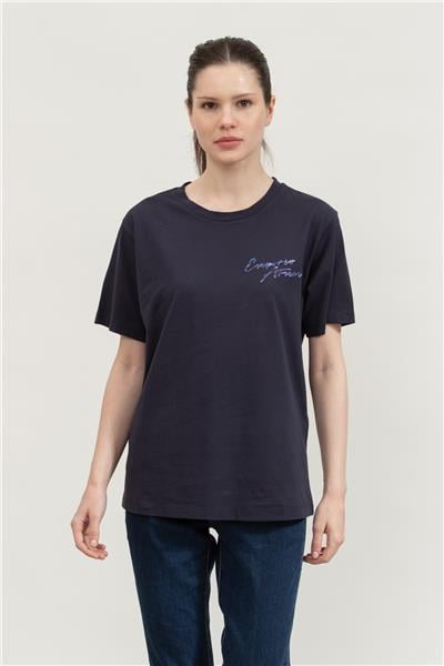 Emporio Armani Kadın Bisiklet Yaka T-Shirt