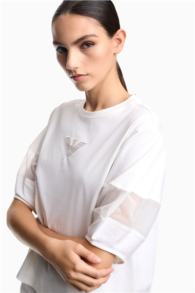 Emporio Armani Kadın Bisiklet Yaka T-Shirt