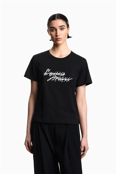 Emporio Armani Kadın Bisiklet Yaka T-Shirt