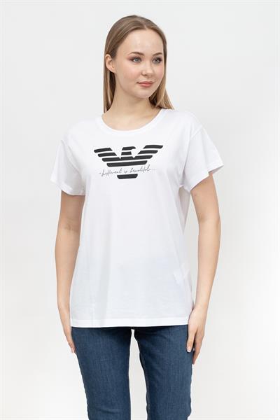 Emporio Armani Kadın Bisiklet Yaka T-Shirt