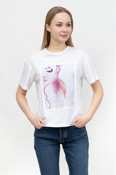 Emporio Armani Kadın Bisiklet Yaka T-Shirt