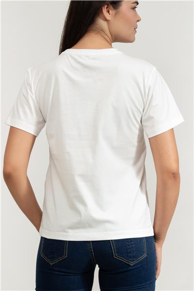 Emporio Armani Kadın Bisiklet Yaka T-Shirt