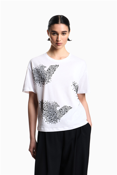 Emporio Armani Kadın Bisiklet Yaka T-Shirt