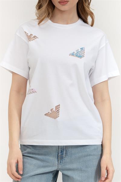 Emporio Armani Kadın Bisiklet Yaka T-Shirt