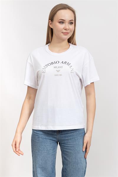 Emporio Armani Kadın Bisiklet Yaka T-Shirt
