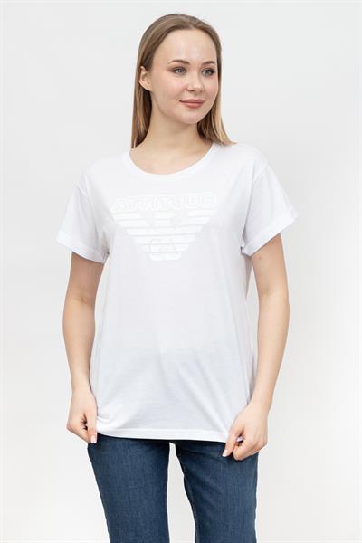 Emporio Armani Kadın Bisiklet Yaka T-Shirt