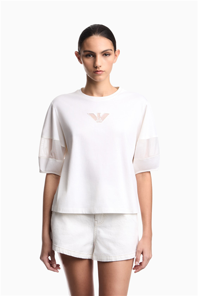 Emporio Armani Kadın Bisiklet Yaka T-Shirt