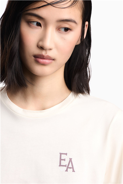 Emporio Armani Kadın Bisiklet Yaka T-Shirt